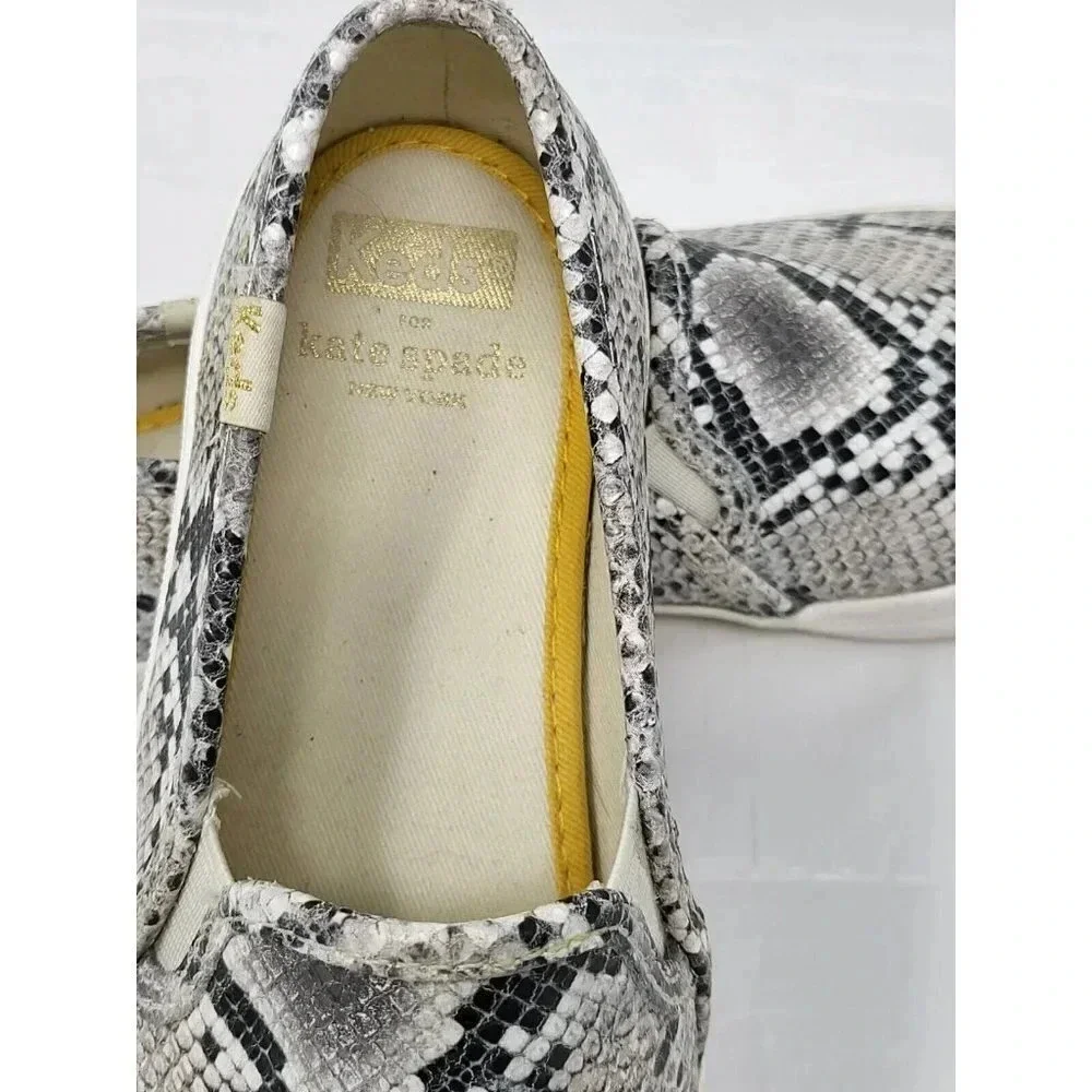 Keds for Kate Spade Sneaker Women's Snake Print Slip On Loafer Shoe size 6
